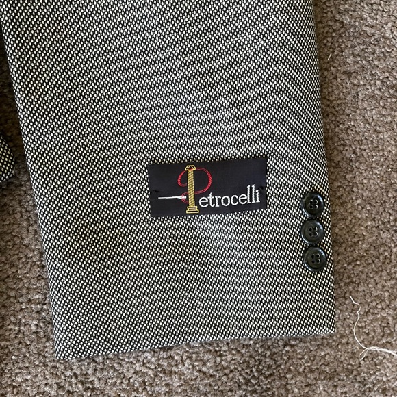 Men’s petrocelli 2 piece suit 44/42 - Picture 2 of 11
